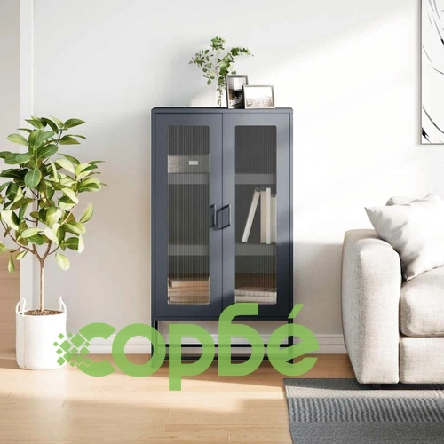 Висока дъска антрацит 68x39x123 cm Стомана ➤ топ цена ➤ sorbe.bg