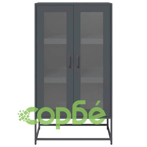 Висока дъска антрацит 68x39x123 cm Стомана ➤ топ цена ➤ sorbe.bg