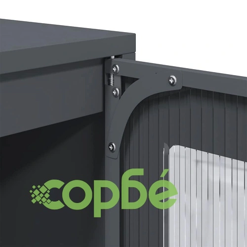 Висока дъска антрацит 68x39x123 cm Стомана ➤ топ цена ➤ sorbe.bg