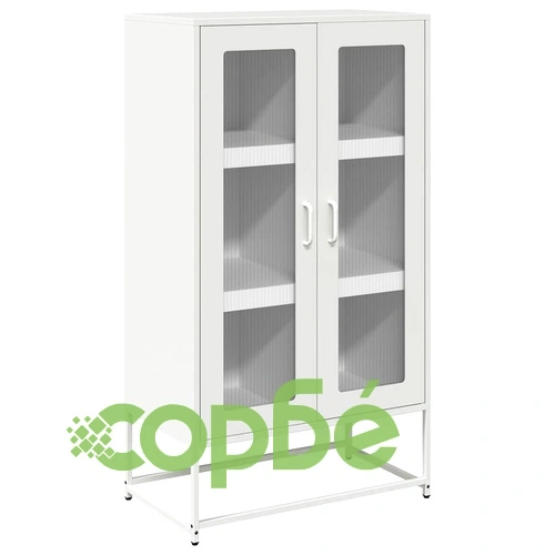 Висока дъска Бяла 68x39x123 cm Стомана ➤ топ цена ➤ sorbe.bg