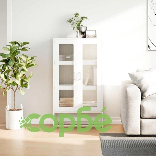 Висока дъска Бяла 68x39x123 cm Стомана ➤ топ цена ➤ sorbe.bg