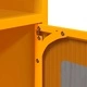 Бюфет, горчица жълто, 100,5x39x107 см, студеновалцувана стомана