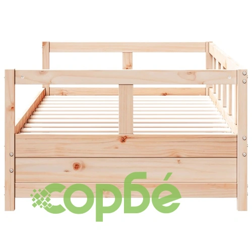 Дневно легло, естествено, борово дърво масив, 90x200 см ➤ топ цена ➤ sorbe.bg