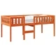 Детско легло без матрак, восъчнокафяв, 90x190 см, бор масив