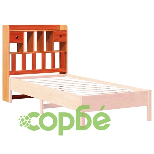 Горна табла с място за съхранение восъчнокафяв 75 см бор масив ➤ топ цена ➤ sorbe.bg