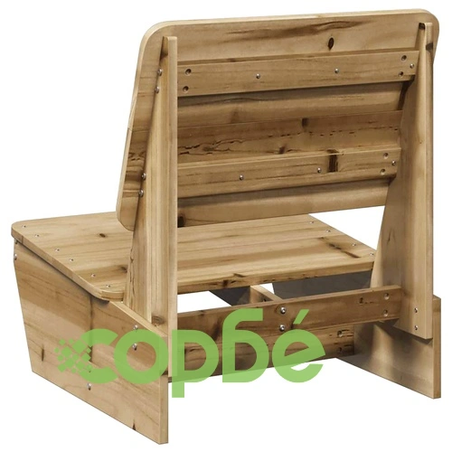 Градински столове 2 бр. 60x64x70,5 cm Импрегнирано дърво Бор ➤ топ цена ➤ sorbe.bg
