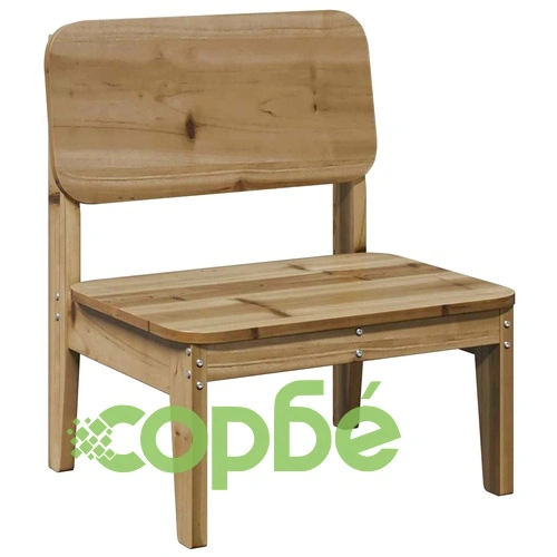 Градински столове 2 бр. 60x52,5x72 cm Импрегнирано дърво Бор ➤ топ цена ➤ sorbe.bg