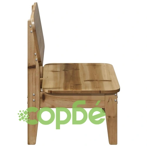 Градински столове 2 бр. 60x52,5x72 cm Импрегнирано дърво Бор ➤ топ цена ➤ sorbe.bg