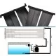 Соларен панел за нагряване на басейн, 80x260 см