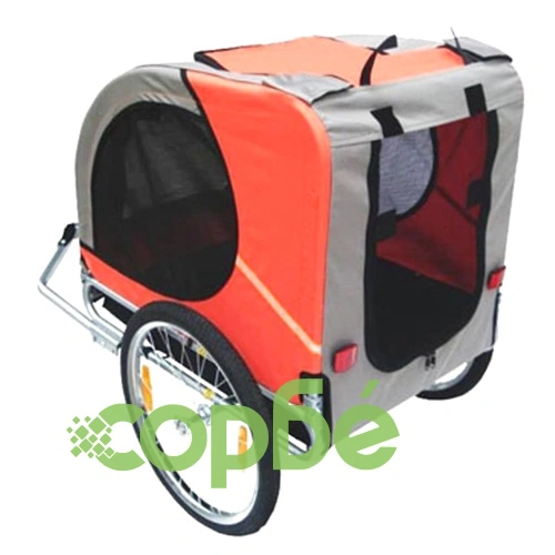 Кучешко ремарке за велосипед Ласи, оранжево  ➤ топ цена ➤ sorbe.bg