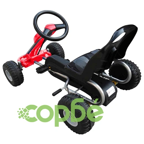 Детски картинг с педали, цвят червен ➤ топ цена ➤ sorbe.bg