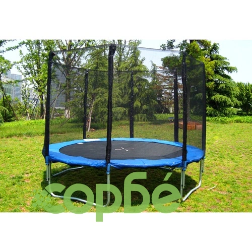 Комплект трамплин с предпазна мрежа,  370 см. ➤ топ цена ➤ sorbe.bg