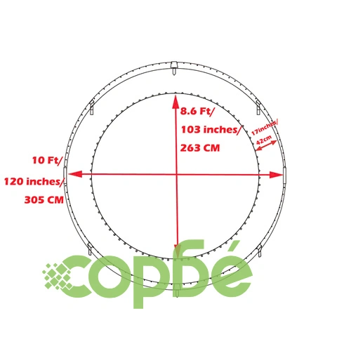 Трамплин с предпазна мрежа, стълба и покривало,  305 см. ➤ топ цена ➤ sorbe.bg