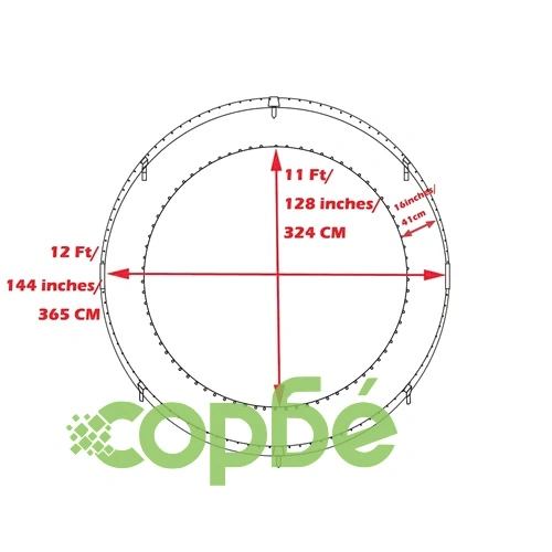 Трамплин с предпазна мрежа, стълба и покривало,  365 см. ➤ топ цена ➤ sorbe.bg