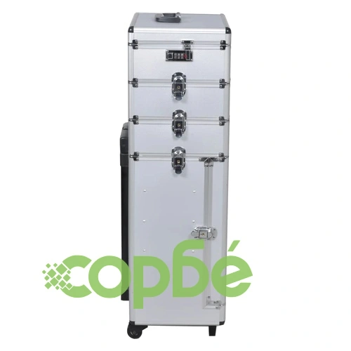 5 в 1 Мултифункционална алуминиева кутия на колела, цвят сребърен ➤ топ цена ➤ sorbe.bg