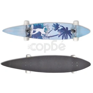 Лонгборд с щампа на палми и дължина 117 см