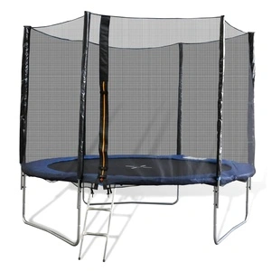 Трамплин с мрежа, 3 опорни крака и стълба, 305 см диаметър 