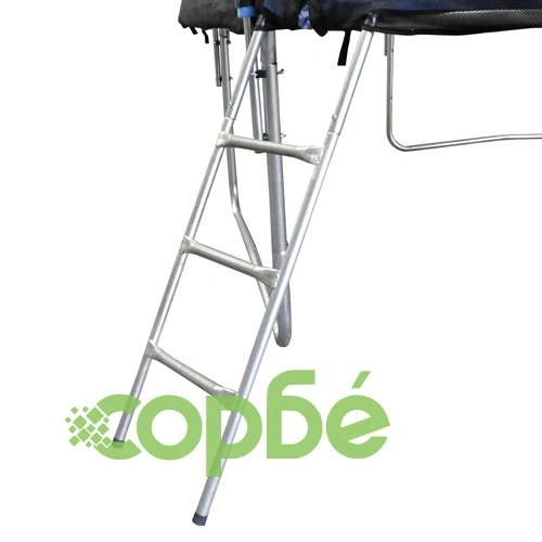 Трамплин с мрежа, 4 опорни крака и стълба, 430 см диаметър ➤ топ цена ➤ sorbe.bg