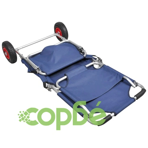 Плажна количка с колела, преносима, сгъваема, синя ➤ топ цена ➤ sorbe.bg