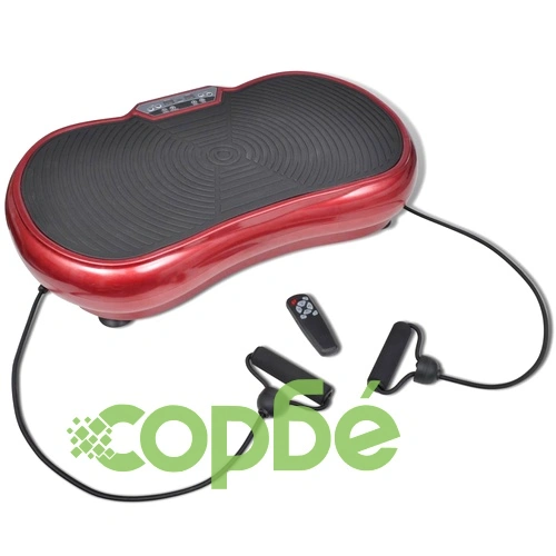 Малка червена вибрираща плоча за фитнес с колани 200 W ➤ топ цена ➤ sorbe.bg