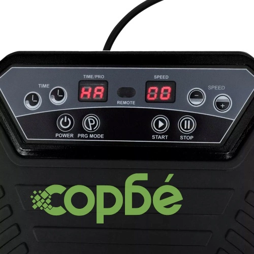 Вибрираща плоча за фитнес с въжета, малка, черна, 200 W ➤ топ цена ➤ sorbe.bg