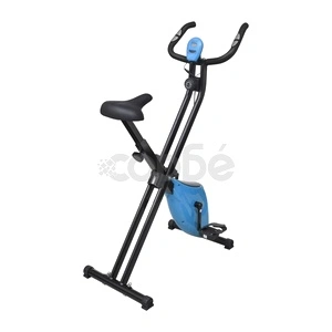 Магнитен велотренажор X-Bike с измерване на пулс, черно и синьо