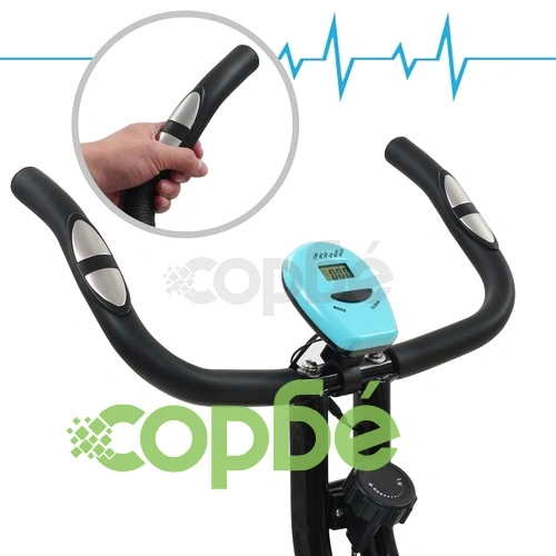 Магнитен велотренажор X-Bike с измерване на пулс, черно и синьо ➤ топ цена ➤ sorbe.bg