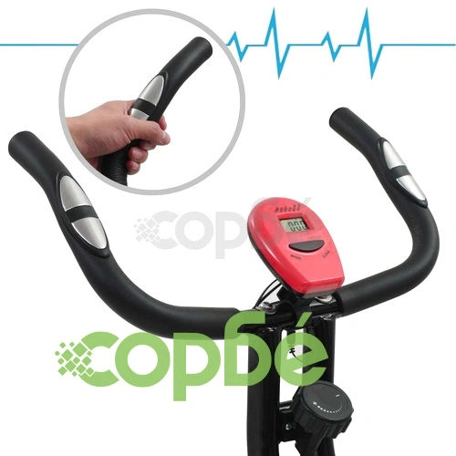 Магнитен велотренажор X-Bike с измерване на пулс, черно-червен ➤ топ цена ➤ sorbe.bg