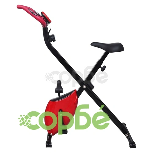 Магнитен велотренажор X-Bike с измерване на пулс, черно-червен ➤ топ цена ➤ sorbe.bg