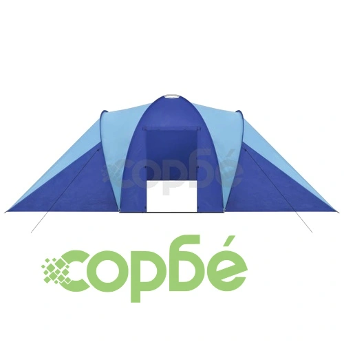 Палатка за къмпинг за 6 човека, цвят морско син/светло син на топ цена от sorbe.bg Палатка за къмпинг за 6 човека, цвят морско син/светло син ➤ топ цена ➤ sorbe.bg