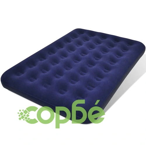 Надуваемо легло с флокирана повърхност 191 x 137 x 22 см ➤ топ цена ➤ sorbe.bg