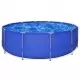 Надземен плувен басейн с кръгла форма и стоманена рамка, 457 x 122 см