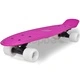 Ретро скейтборд с лилава дъска и бели колела