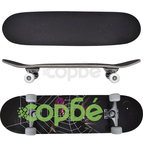 Скейтборд с 9 слоя клен, овална форма и мотив паяк, 8