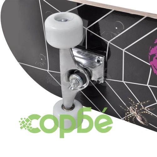 Скейтборд с 9 слоя клен, овална форма и мотив паяк, 8