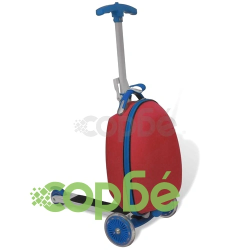 Скутер за деца с куфарче за багаж, червен ➤ топ цена ➤ sorbe.bg