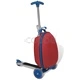 Скутер за деца с куфарче за багаж, червен