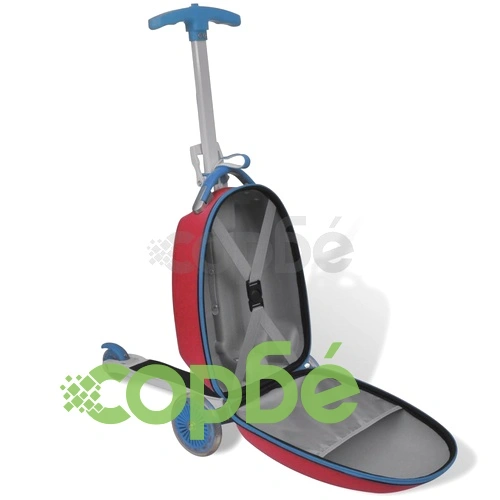 Скутер за деца с куфарче за багаж, червен ➤ топ цена ➤ sorbe.bg