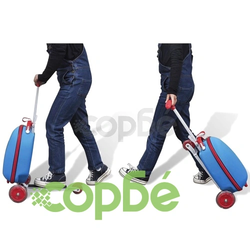 Скутер за деца с куфарче за багаж, син ➤ топ цена ➤ sorbe.bg