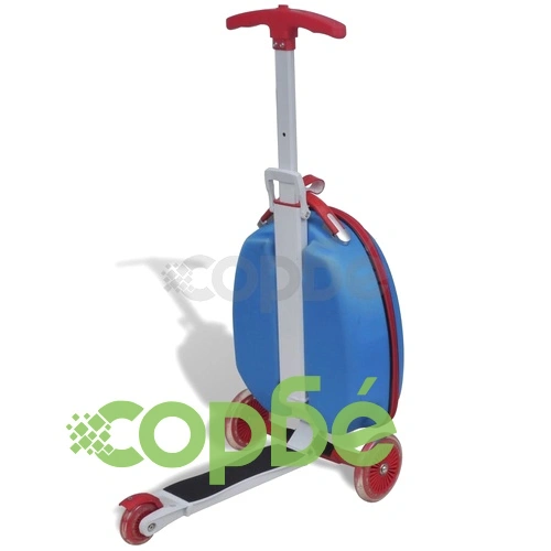 Скутер за деца с куфарче за багаж, син ➤ топ цена ➤ sorbe.bg