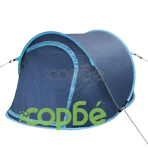 Pop-up палатка за къмпинг, 2-местна, тъмносиня/светлосиня ➤ топ цена ➤ sorbe.bg