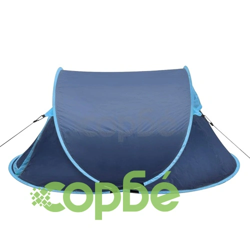 Pop-up палатка за къмпинг, 2-местна, тъмносиня/светлосиня ➤ топ цена ➤ sorbe.bg