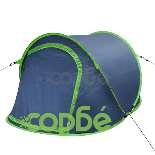 Pop-up къмпинг палатка, 2-местна, тъмносиня/зелена ➤ топ цена ➤ sorbe.bg