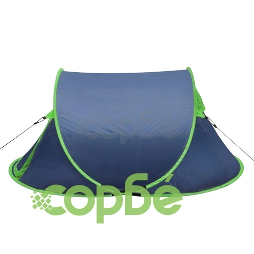 Pop-up къмпинг палатка, 2-местна, тъмносиня/зелена ➤ топ цена ➤ sorbe.bg