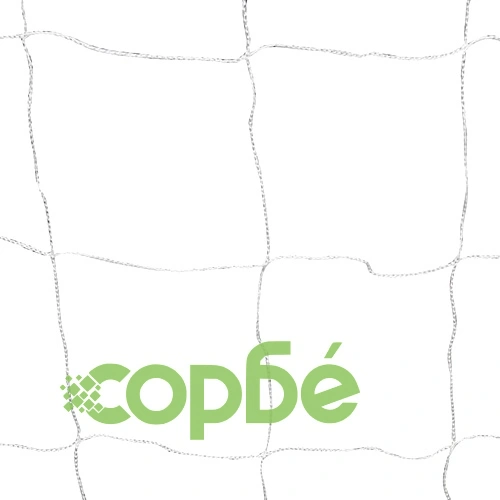 Футболна врата с мрежа, 182x61x122 см, стомана, бяла ➤ топ цена ➤ sorbe.bg