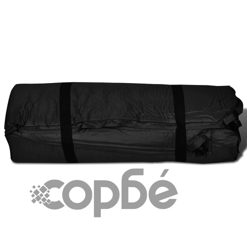 Черен самонадуващ се матрак за спане 190 х 130 х 5 см (двоен) ➤ топ цена ➤ sorbe.bg