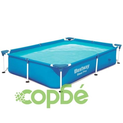 Bestway Steel Pro Басейн със стоманена рамка, 221x150x43 см, 56401 ➤ топ цена ➤ sorbe.bg