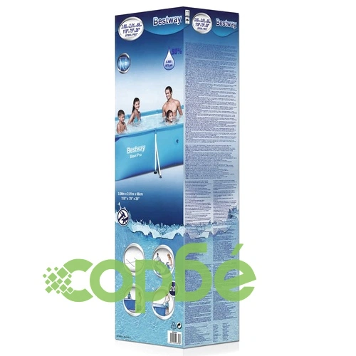 Bestway Steel Pro Правоъгълен басейн рамка стомана 300x201x66 см 56404 ➤ топ цена ➤ sorbe.bg