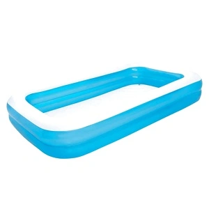 Bestway Надуваем басейн, синьо-бял, 305x183x46 см, 54009