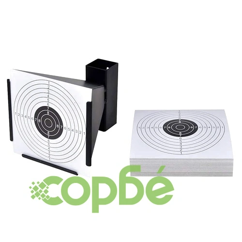 Фуниевиден държач за мишени, 14 см, със 100 хартиени мишени  ➤ топ цена ➤ sorbe.bg